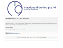 Tablet Screenshot of macdunlop.com.au